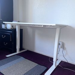 White IKEA Trotten Standing Desk 