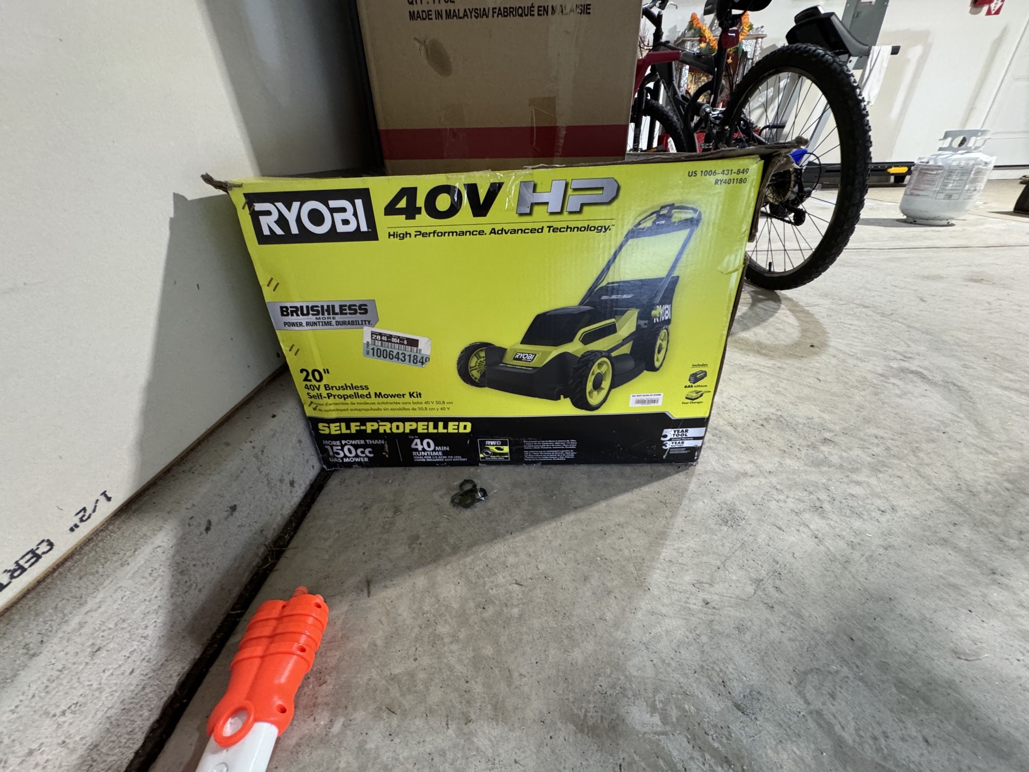 40V HP Brushless 20 in. Cordless Electric Battery Walk Behind Self-Propelled Lawn Mower with 6.0 Ah Battery and Charger