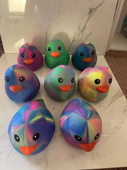 Tie Dye Ducks $7