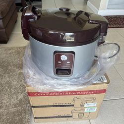13.8 QT Large Commercial rice cooker 65 cups cooked 32 cups uncooked rice Commercial Electiric Rice Warmer for 18-28 people, with One-Touch Operation