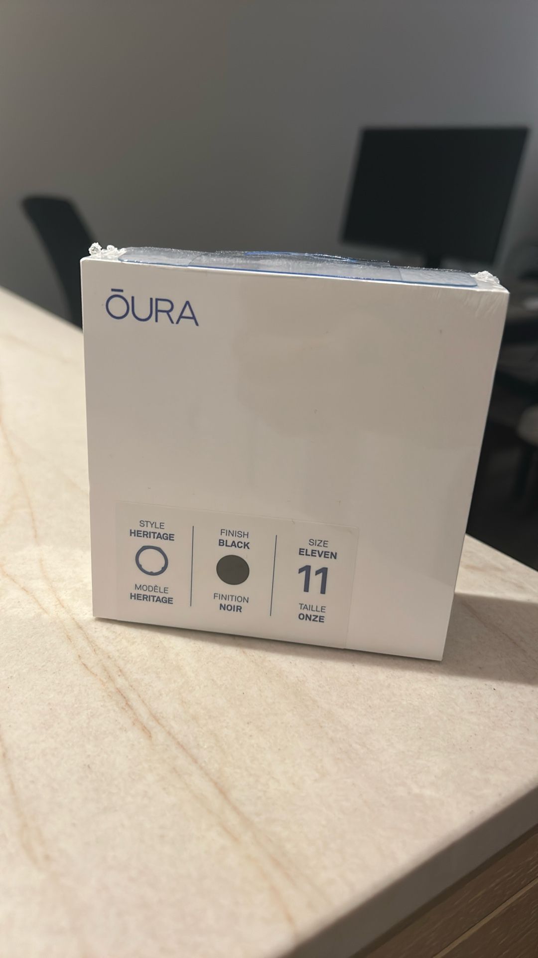 Oura Ring 3 Black Size 11 (Unopened)