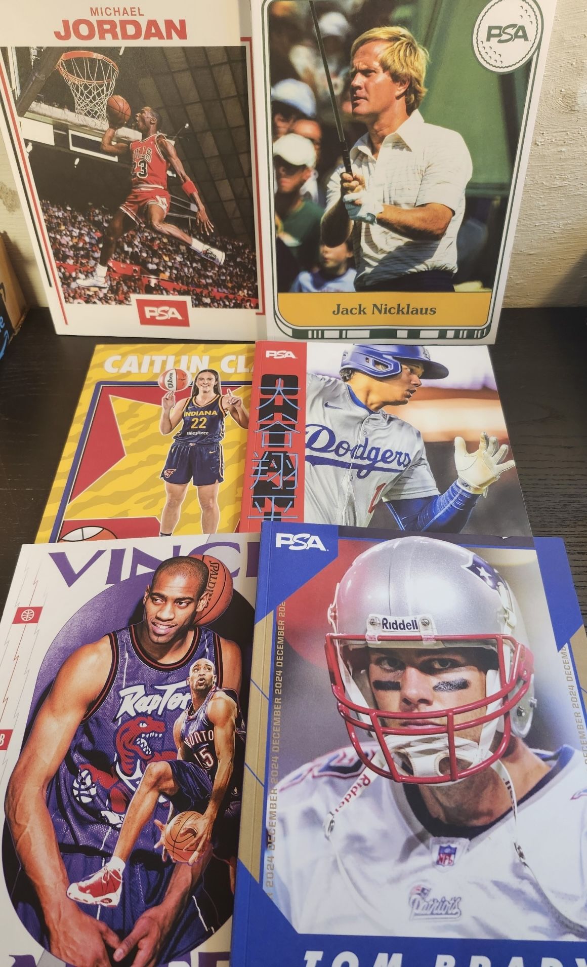 (24) PSA Card Magazines - Michael Jordan, Caitlyn Clark