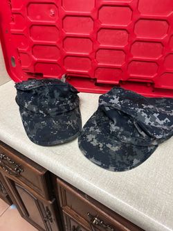 Two Digital Camouflage Navy Caps Size 7 1/2