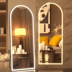 New 83”x36” LED Arched Full Length Mirror