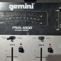 Gemini Pmx-1800 Stereo Mixer