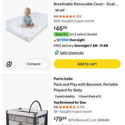 Port-a-crib and 3” mattress