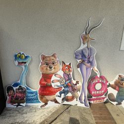 Zootopia Birthday Decorations Characters  Foam Board 