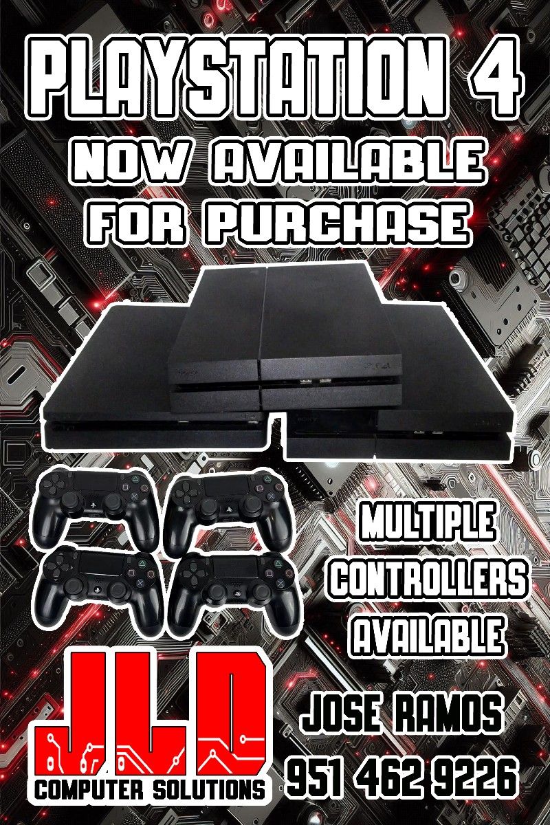 PS4 with Controllers