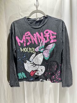 Zara Minnie Mouse Long Sleeve Shirt Size 11-12