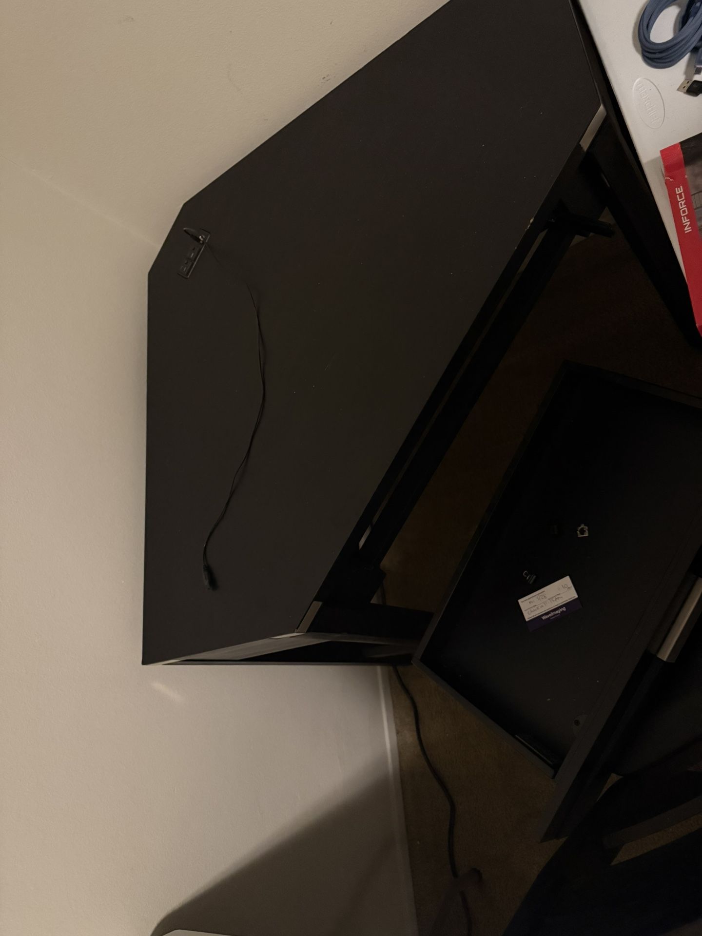 Black Corner Desk & Chair 