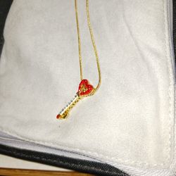 Love Key  925 Pendant & Chain