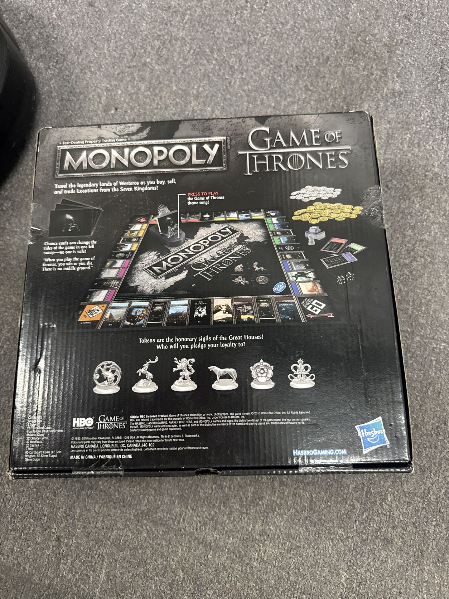 Game Of Thrones Monopoly Limited Edition