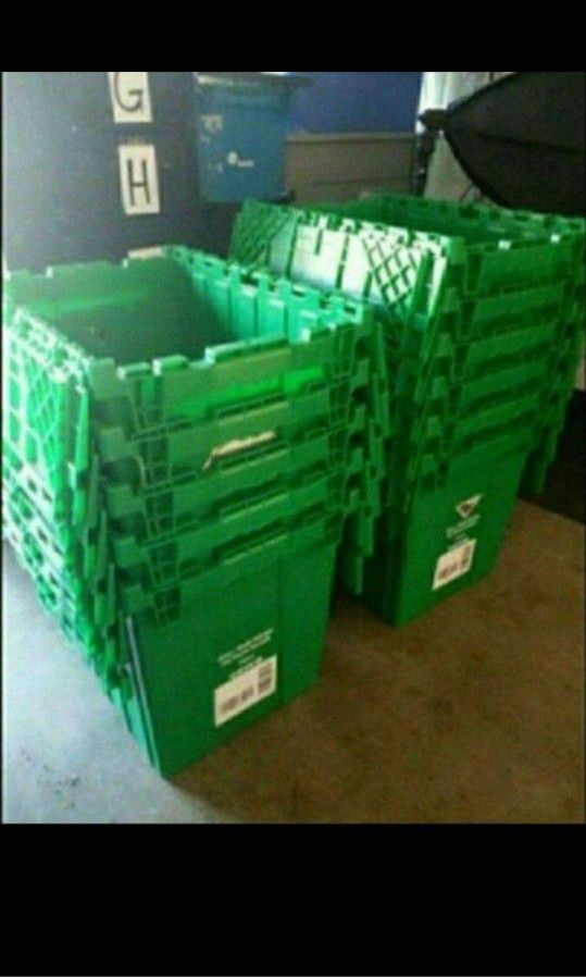 Large Storage Bins with Lids $6/Each