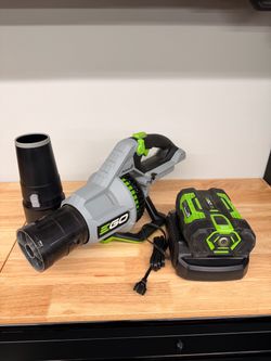 Ego 765 CFM Blower + 2.5 ah battery + charger + stubby nozzle