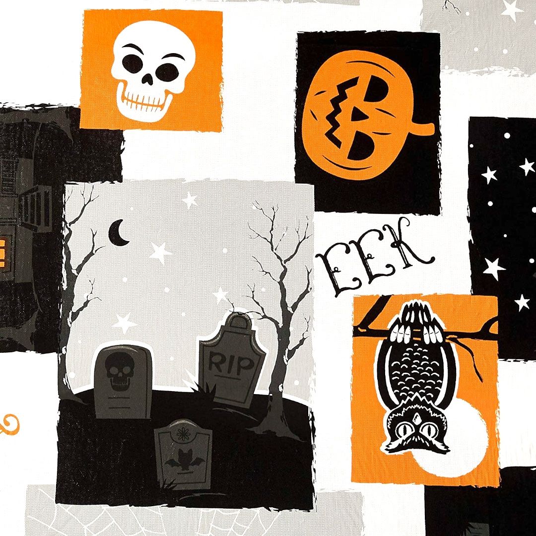 Way To Celebrate - Halloween Boo PEVA Vinyl Tablecloth 60"x84"