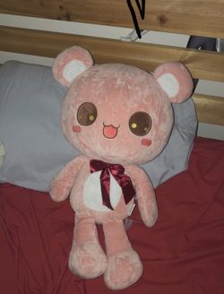 Kuma-chan Jumbo Plushie Pink Bear