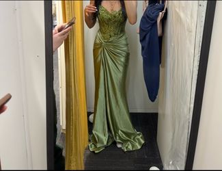 Olive Green Dress ( Size XS )
