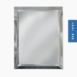 ALLEN ROTH CROME RECTANGULAR BATHROOM MIRROR BRAND NEW