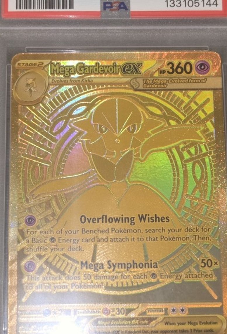 Pokemon Mega Evolution, Mega Gardevoir Ex 187/132 GOLD PSA 8
