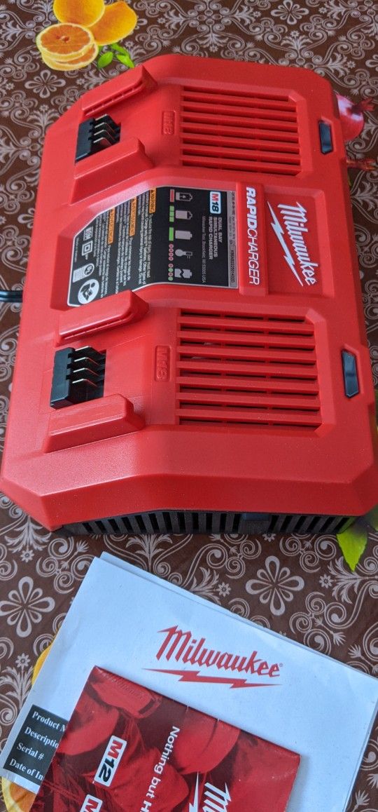 Milwaukee

M18 18-Volt Lithium-Ion Dual Bay Rapid Battery Charger

