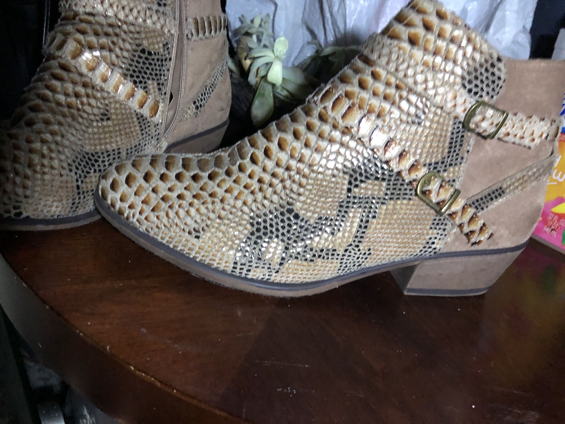 Pierre Dumas Snake Skin Womens Boots
