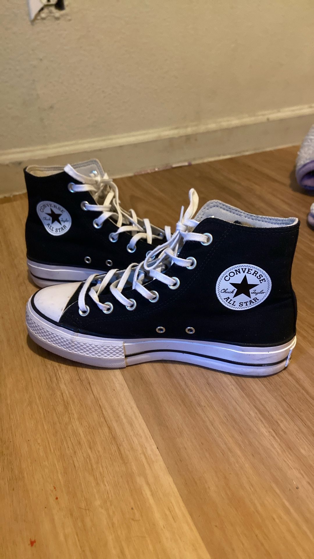 high top converse platform