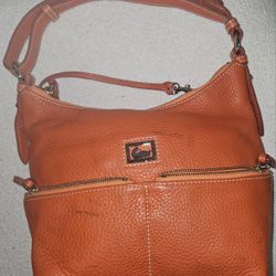 Dooney & Bourke Dillen Double Pocket Pebble Leather Satchel