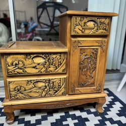 Asian Carved Table 