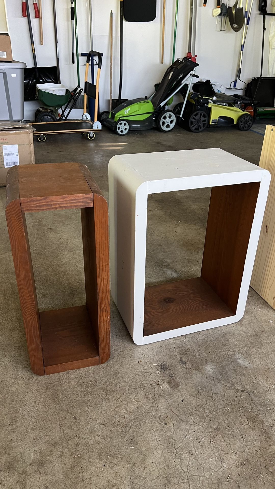 Wood Side Table Set
