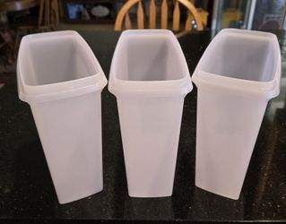 3 Tupperware Cereal Storers w/o Seals