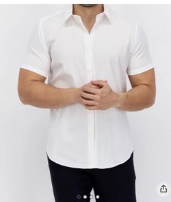 Theory Short Sleeve Casual Shirt Button Slim To Regular Fit