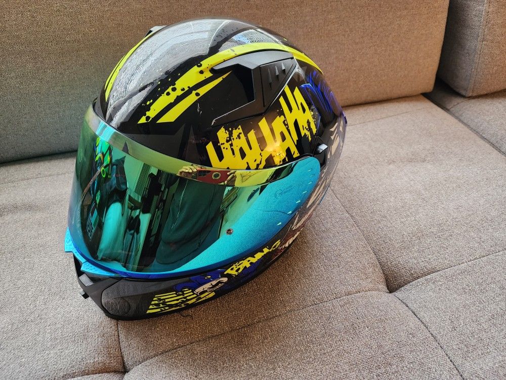 ILM Motorcycle Helmet Large New With Box And Clear Visor