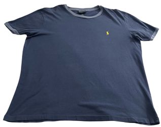Polo Ralph Lauren Men’s Blue XL Ringer T-Shirt Yellow Pony 100% Cotton