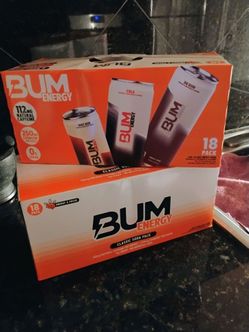 Bum Energy Drinks 18 pack ( each case)