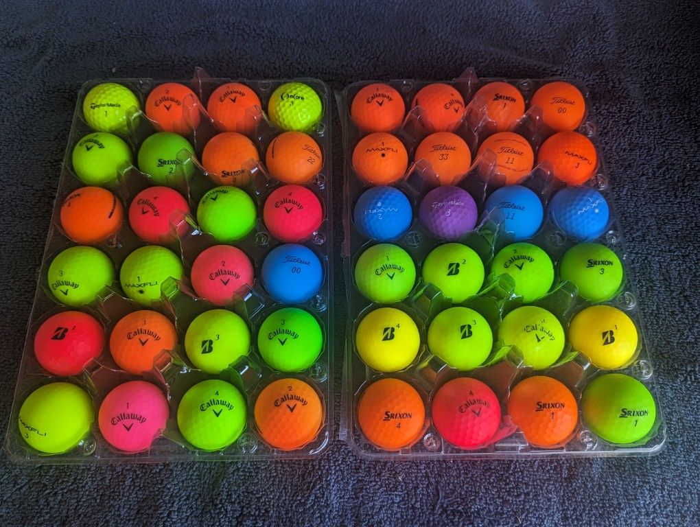 Matte Finish Golf Balls 48 For $32