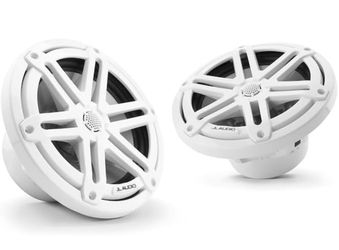 JL Audio M3 Series 7.7" Marine Coaxial Speakers w/Gloss White Sport Grilles - M3-770X-S-Gw [010-03068-00]