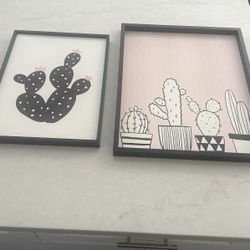 Home Decor Cactus Frames