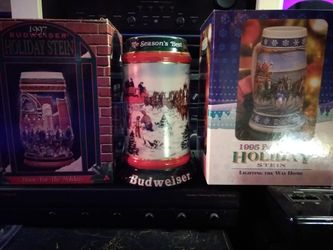 Budweiser mugs $5 ea