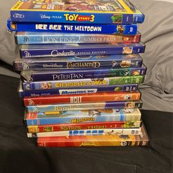 Disney And Others DVD $15 For 13 Dvd And 1 Blu-ray