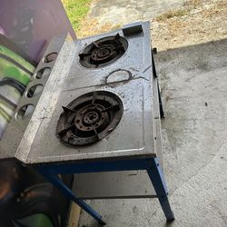 portable old school grille works bbq 