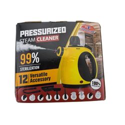 Pressurized Handheld Steam Cleaner Home/Work Multi-Surface Steamer w/12 Access..