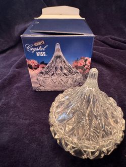 Crystal candy dish - Hersheys Kiss