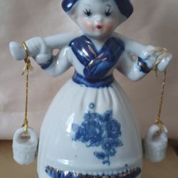 Adorable Vintage Dutch Girl Bell