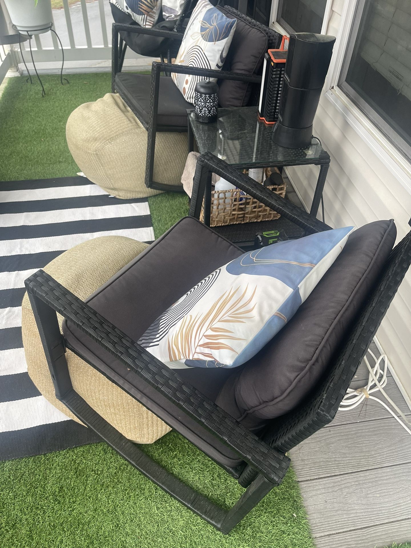 3pc Wicker Patio Set