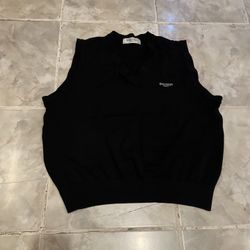Vintage Balmain Paris Men’s Dressy Vest SZ 150 CM SZ XS-S Black
