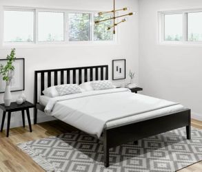 Full Size Solid Wood Slat Bed Frame $395