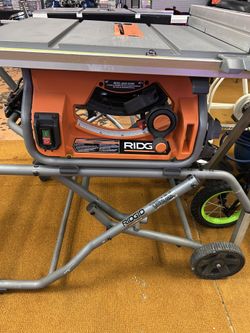 Ridgid Table Saw With Stand