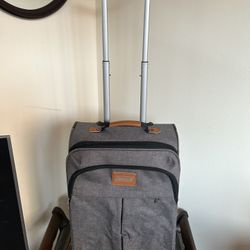 Coleman 20 Brockton Upright Spinner Luggage, Grey  In great condition   All proceeds go towards my cancer treatment and recovery. Thank you and god bl