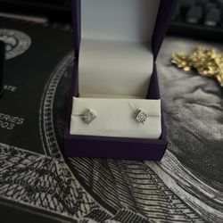 Square Diamond Earrings