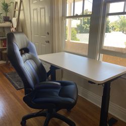 Stand-up Desk + Office Chair